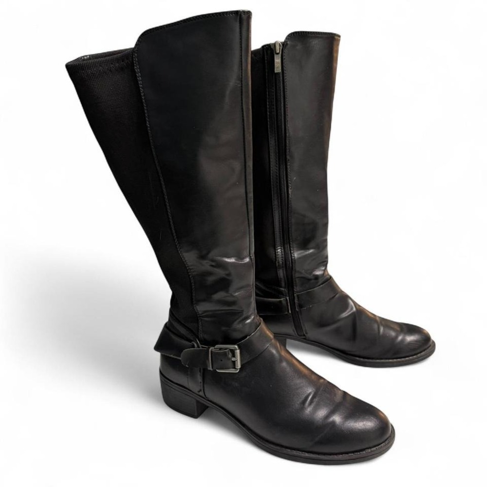 Franco Sarto Black leather‎ knee-high boots